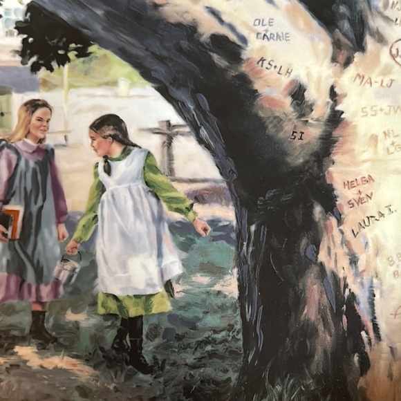 Set of Four Vintage Little house on the Prairie decorative plates 1982 - Picture 11 of 13